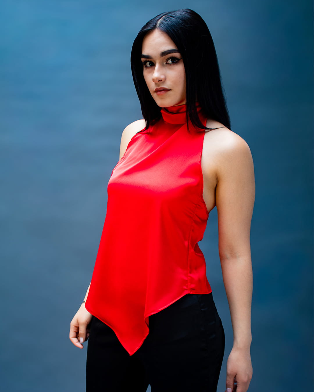 Blusa Satín Flame