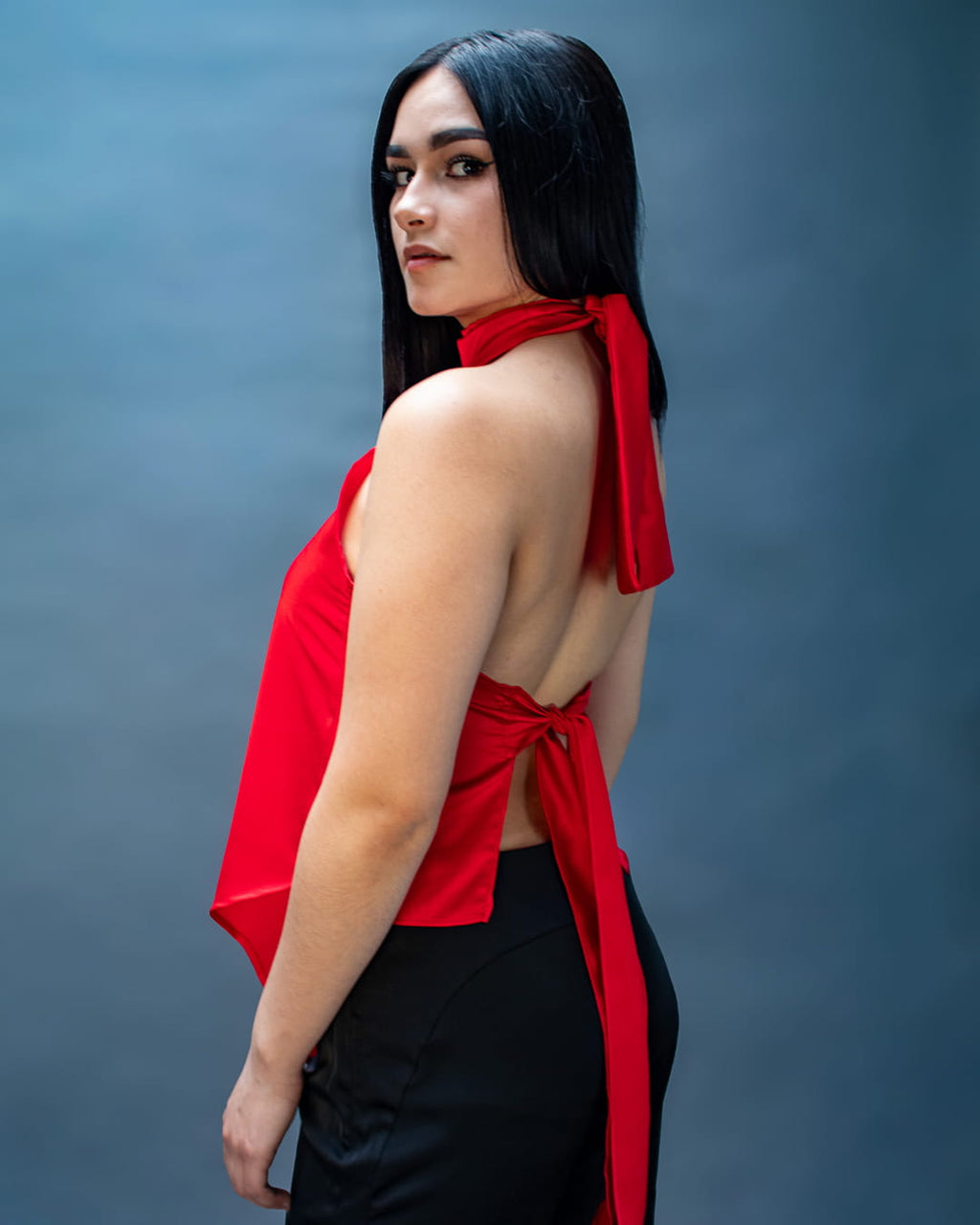 Blusa Satín Flame
